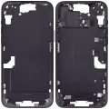 Mid-Frame Housing With Power And Volume Button Compatible For iPhone 15 Plus (International Version) (Used OEM Pull: Grade A) (Black)