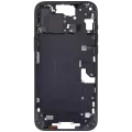 Mid-Frame Housing With Power And Volume Button Compatible For iPhone 15 Plus (International Version) (Used OEM Pull: Grade A) (Black)