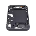 Mid-Frame Housing With Power And Volume Button Compatible For iPhone 15 Plus (International Version) (Used OEM Pull: Grade A) (Black)