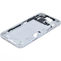 Mid-Frame Housing With Power And Volume Button Compatible For iPhone 15 Plus (International Version) (Used OEM Pull: Grade A) (Blue)