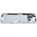Mid-Frame Housing With Power And Volume Button Compatible For iPhone 15 Plus (International Version) (Used OEM Pull: Grade A) (Blue)