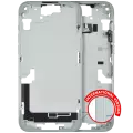 Mid-Frame Housing With Power And Volume Button Compatible For iPhone 15 Plus (International Version) (Used OEM Pull: Grade A) (Green)