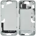 Mid-Frame Housing With Power And Volume Button Compatible For iPhone 15 Plus (International Version) (Used OEM Pull: Grade A) (Green)