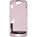 Mid-Frame Housing With Power And Volume Button Compatible For iPhone 15 Plus (International Version) (Used OEM Pull: Grade A) (Pink)