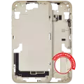 Mid-Frame Housing With Power And Volume Button Compatible For iPhone 15 Plus (International Version) (Used OEM Pull: Grade A) (Yellow)
