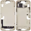 Mid-Frame Housing With Power And Volume Button Compatible For iPhone 15 Plus (International Version) (Used OEM Pull: Grade A) (Yellow)