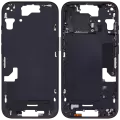 Mid-Frame Housing With Power And Volume Button Compatible For iPhone 15 (International Version) (Aftermarket Plus) (Black)