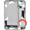 Mid-Frame Housing With Power And Volume Button Compatible For iPhone 15 (International Version) (Aftermarket Plus) (Green)
