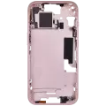 Mid-Frame Housing With Power And Volume Button Compatible For iPhone 15 (International Version) (Aftermarket Plus) (Pink)
