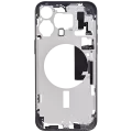 Mid-Frame Housing With Power And Volume Button Compatible For iPhone 15 Pro Max (International Version) (Aftermarket Plus) (Blue Titanium)
