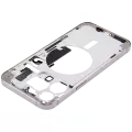 Mid-Frame Housing With Power And Volume Button Compatible For iPhone 15 Pro Max (International Version) (Aftermarket Plus) (Natural Titanium)