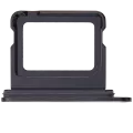 Single Sim Card Tray Compatible For iPhone 16 / 16 Plus (Black)