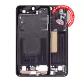 Mid-Frame Housing Compatible For Samsung Galaxy S23 5G (US & International Version) (Phantom Black)