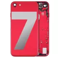 Back Housing W/ Small Components Pre-Installed Compatible For iPhone 7 (Used OEM Pull: Grade A) (Red)