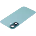 Back Glass With Steel Plate With Wireless NFC Charging MagSafe Magnet & Flashlight Flex Compatible For iPhone 16 (Used OEM Pull: Grade A) (Teal)