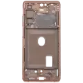 Mid-Frame Housing Compatible For Compatible For Samsung Galaxy S20 FE (Cloud Orange)