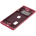 Mid-Frame Housing Compatible For Compatible For Samsung Galaxy S20 FE (Cloud Red)