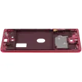 Mid-Frame Housing Compatible For Compatible For Samsung Galaxy S20 FE (Cloud Red)