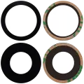 Back Camera Lens (Glass Only) With Adhesive Compatible For iPhone 16 / 16 Plus (2 Piece Set) (Real Sapphire) (Premium) (10 Pack)