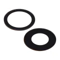 Back Camera Lens (Glass Only) With Adhesive Compatible For iPhone 16 / 16 Plus (2 Piece Set) (Real Sapphire) (Premium) (10 Pack)