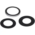 Back Camera Lens (Glass Only) With Adhesive Compatible For iPhone 16 Pro / 16 Pro Max (3 Piece Set) (Real Sapphire) (Premium) (10 Pack)
