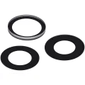 Back Camera Lens (Glass Only) With Adhesive Compatible For iPhone 16 Pro / 16 Pro Max (3 Piece Set) (Real Sapphire) (Premium) (10 Pack)