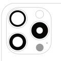 Back Camera Lens (Glass Only) With Adhesive Compatible For iPhone 15 Pro (3 Piece Set) (Aftermarket Plus)