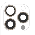 Back Camera Lens With Bracket & Bezel Compatible For iPhone 15 Pro Max (3 Piece Set) (Premium) (Natural Titanium)