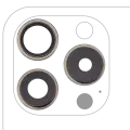 Back Camera Lens With Bracket & Bezel Compatible For iPhone 15 Pro (3 Piece Set) (Premium) (Natural Titanium)