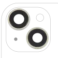 Back Camera Lens With Bracket & Bezel Compatible For iPhone 15 / 15 Plus (2 Piece Set) (Premium) (Yellow)