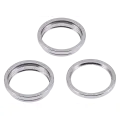 Back Camera Bezel Ring Only Compatible For iPhone 15 Pro Max (White Titanium) (3 Piece Set)