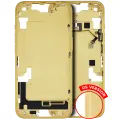 Mid-Frame Housing With Power And Volume Button Compatible For Iphone 14 (US Version) (Used OEM Pull: Grade C) (Yellow)