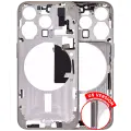 Mid-Frame Housing With Power And Volume Button Compatible For iPhone 15 Pro (US Version) (Aftermarket Plus) (Natural Titanium)