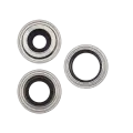 Back Camera Lens With Bracket & Bezel Compatible For iPhone 14 Pro / 14 Pro Max (Silver) (3 Piece Set) (Aftermarket Plus)