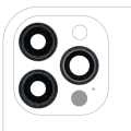 Back Camera Lens With Bracket & Bezel Compatible For iPhone 12 Pro Max (3 Piece Set) (Aftermarket Plus) (Pacific Blue)