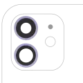 Back Camera Lens With Bracket & Bezel Compatible For iPhone 12 / 12 Mini (Aftermarket Plus) (Purple)