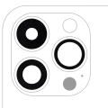 Back Camera Lens (Glass Only) With Adhesive Compatible For iPhone 14 Pro / 14 Pro Max (3 Piece Set) (Aftermarket Plus) (10 Pack)