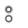 Back Camera Lens With Bracket & Bezel Compatible For iPhone 12 / 12 Mini (Aftermarket Plus) (White) (10 Pack)
