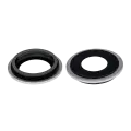Back Camera Lens With Bracket & Bezel Compatible For iPhone 12 / 12 Mini (Aftermarket Plus) (White) (10 Pack)