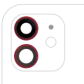 Back Camera Lens With Bracket & Bezel Compatible For iPhone 12 / 12 Mini (Aftermarket Plus) (Red) (10 Pack)