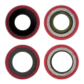 Back Camera Lens With Bracket & Bezel Compatible For iPhone 12 / 12 Mini (Aftermarket Plus) (Red) (10 Pack)