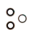 Back Camera Lens (Glass Only) With Adhesive Compatible For iPhone 12 Pro (3 Piece Set) (Aftermarket Plus) (10 Pack)