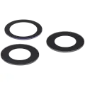 Back Camera Lens (Glass Only) With Adhesive Compatible For iPhone 12 Pro (3 Piece Set) (Aftermarket Plus) (10 Pack)