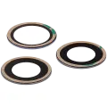 Back Camera Lens (Glass Only) With Adhesive Compatible For iPhone 12 Pro (3 Piece Set) (Aftermarket Plus) (10 Pack)