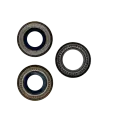 Back Camera Lens With Bracket & Bezel Compatible For iPhone 12 Pro (3 Piece Set) (Aftermarket Plus) (Gold)