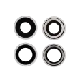 Back Camera Lens With Bracket & Bezel Compatible For iPhone 12 / 12 Mini (White) (Real Sapphire / Premium)