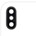 Back Camera Lens With Bracket & Bezel Compatible For iPhone XS / XS Max (Aftermarket Plus) (Space Gray) (10 Pack)