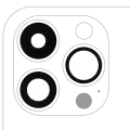 Back Camera Lens (Glass Only) With Adhesive Compatible For iPhone 14 Pro / 14 Pro Max (3 Piece Set) (Aftermarket Plus)