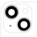 Back Camera Lens With Bracket & Bezel Compatible For iPhone 14 / 14 Plus (2 Piece Set) (Premium) (Purple)