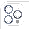 Back Camera Bezel Ring Only Compatible For iPhone 12 Pro Max (Pacific Blue) (3 Piece Set) (10 Pack)
